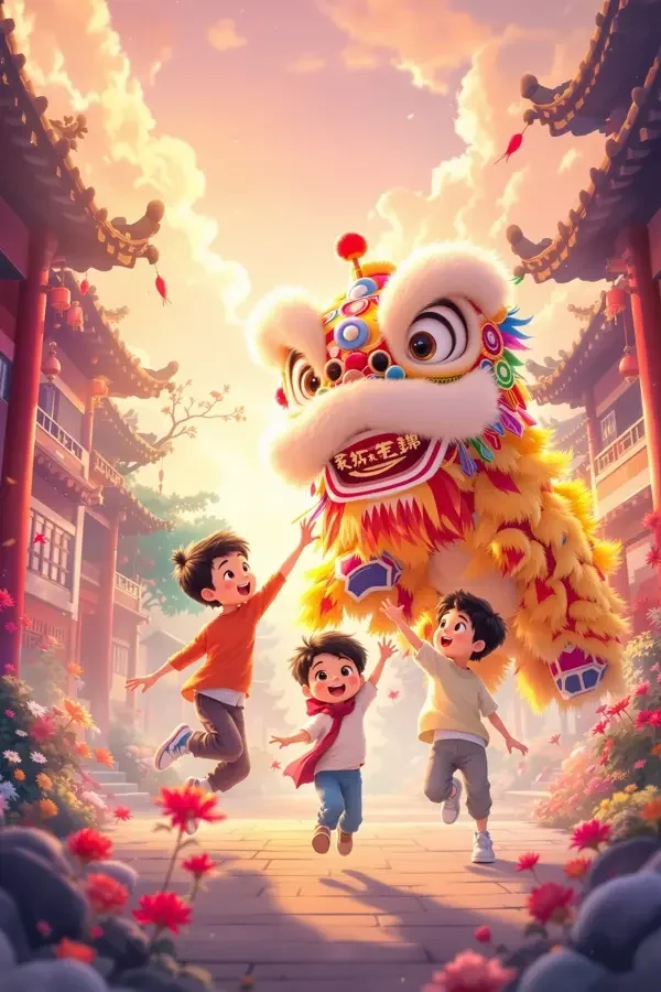 雄狮少年动画电影海报