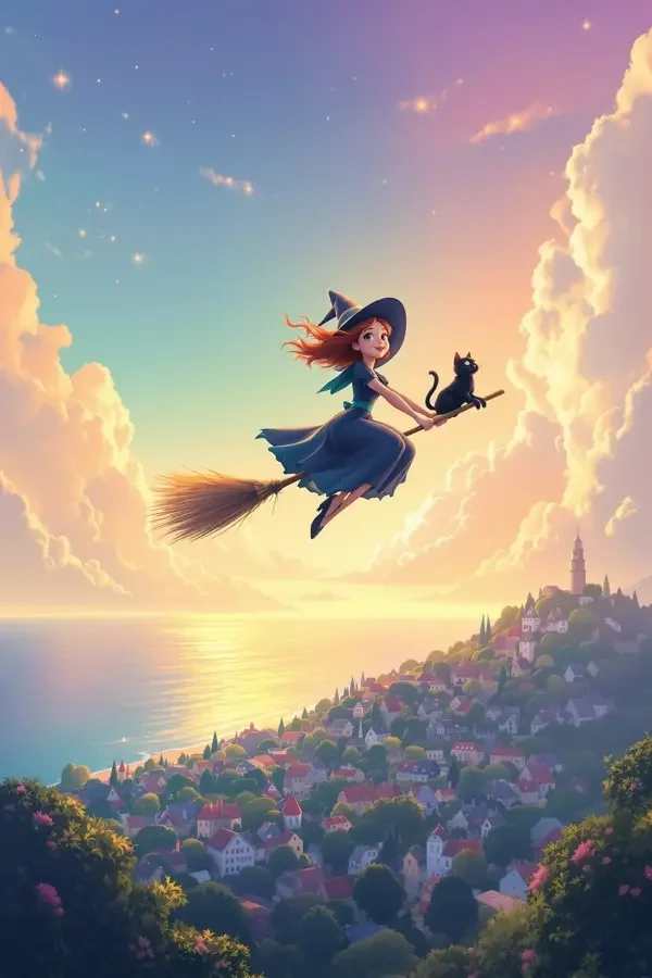 魔女宅急便动画电影海报